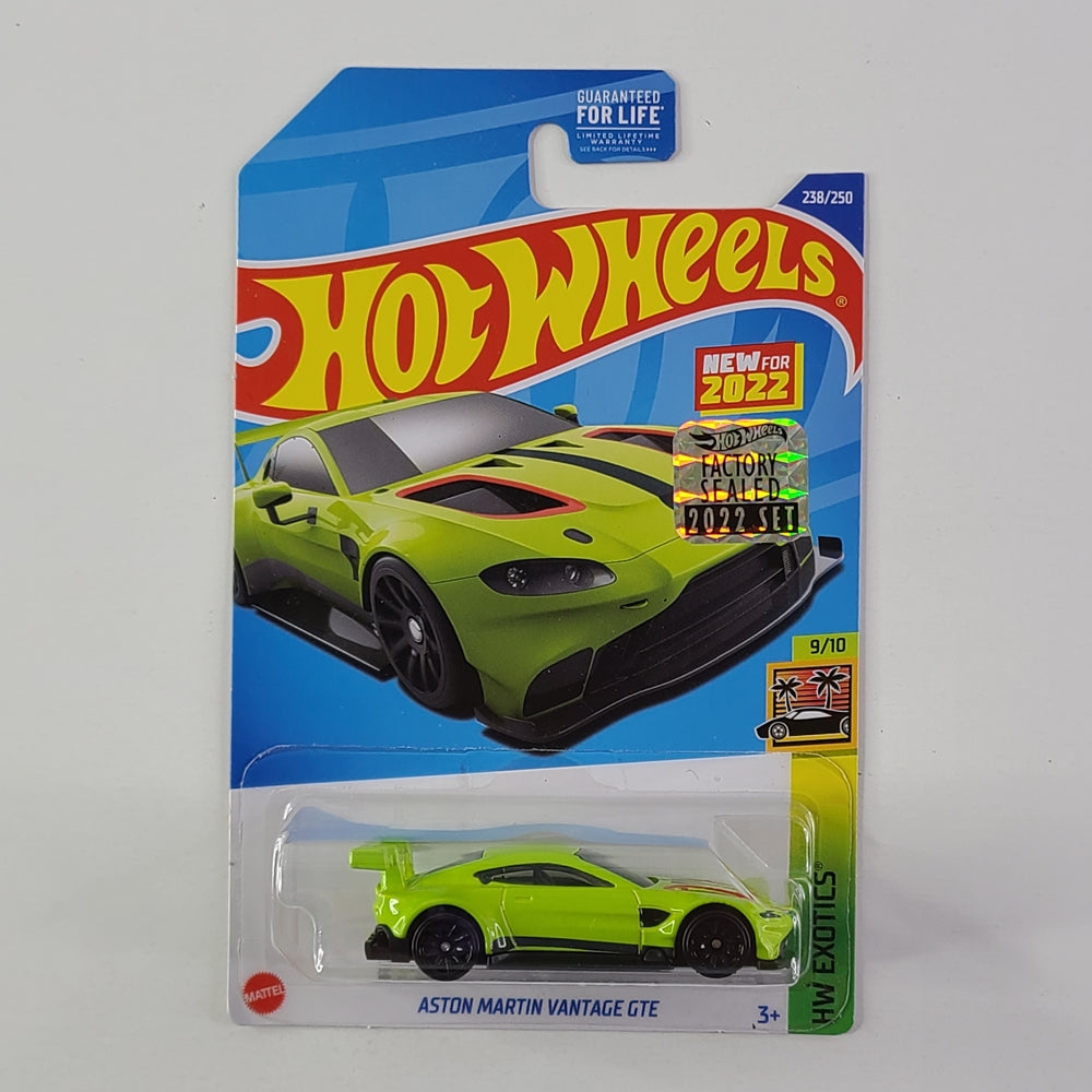Hot Wheels - Aston Martin Vantage GTE (Lime Essence) [Factory Sealed 2022 Set]