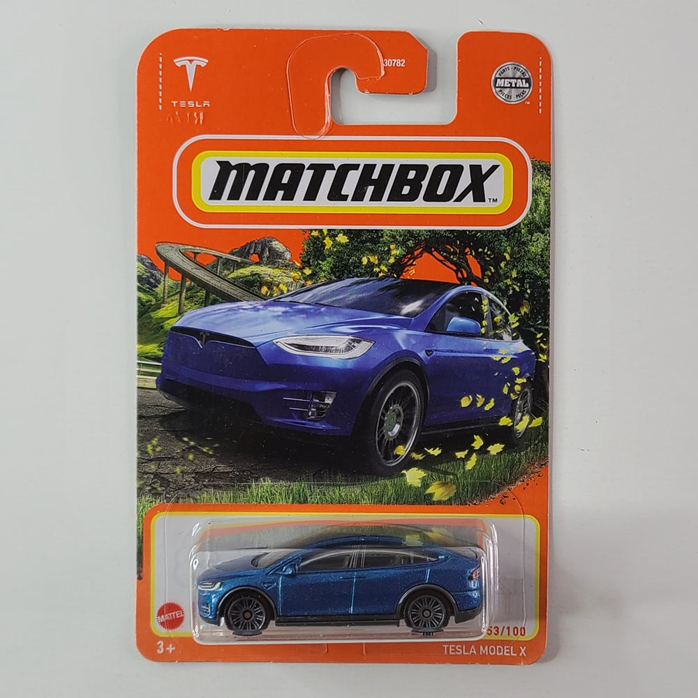 Matchbox - Tesla Model X (Metalflake Blue)