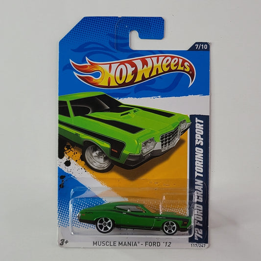 Hot Wheels - '72 Ford Gran Torino Sport (Green)