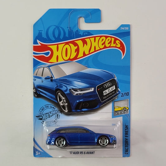 Hot Wheels - '17 Audi RS 6 Avant (Metallic Blue)