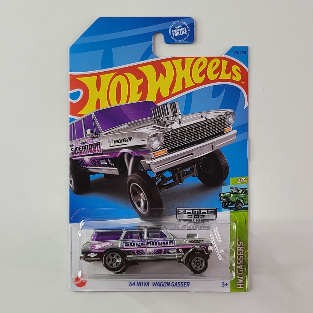 Hot Wheels - '64 Nova Wagon Gasser (ZAMAC) – Throwback Collectibles