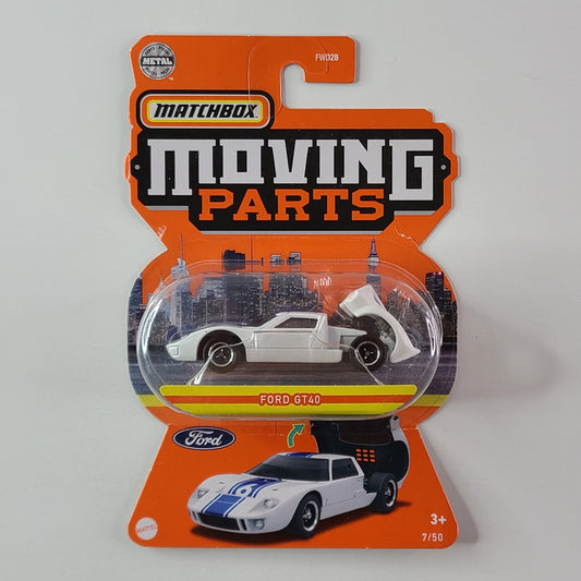 Matchbox Moving Parts - Ford GT40 (White)