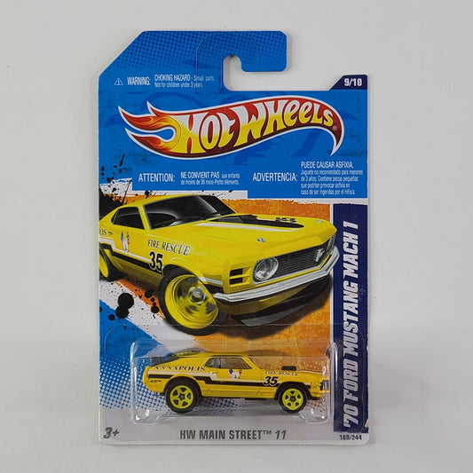 Hot Wheels - '70 Ford Mustang Mach 1 (Yellow)