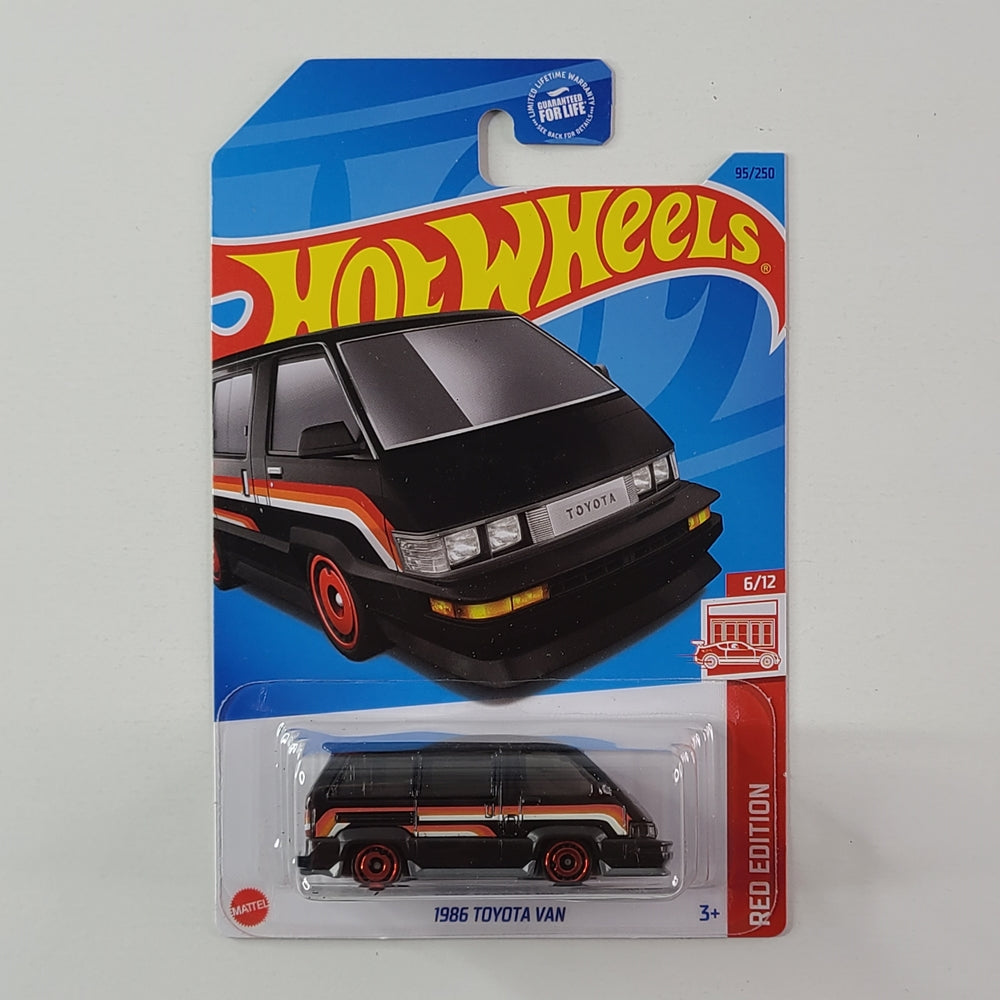 Hot Wheels - 1986 Toyota Van (Black) [Target Red Edition]