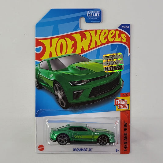 Hot Wheels - '18 Camaro SS (Metalflake Green) [Factory Sealed 2022 Set]