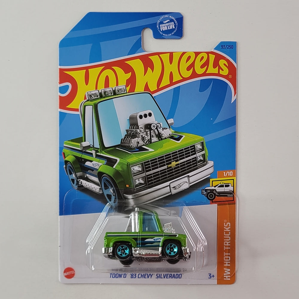 Hot Wheels - Toon'D '83 Chevy Silverado (Metalflake Lime Green)