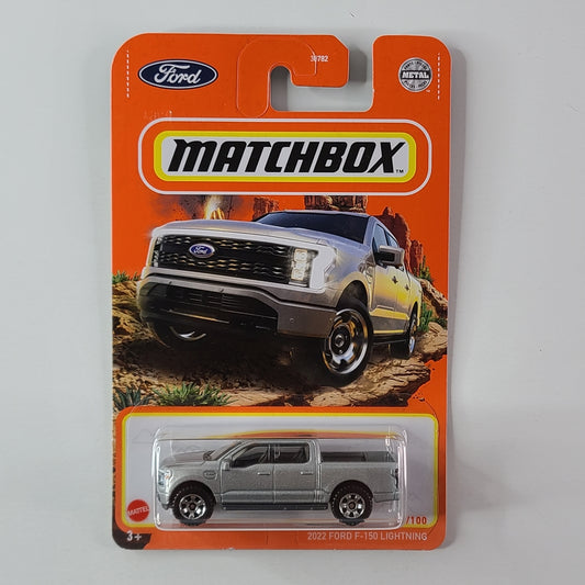 Matchbox - 2022 Ford F-150 Lightning (Silver) [Card Variant]