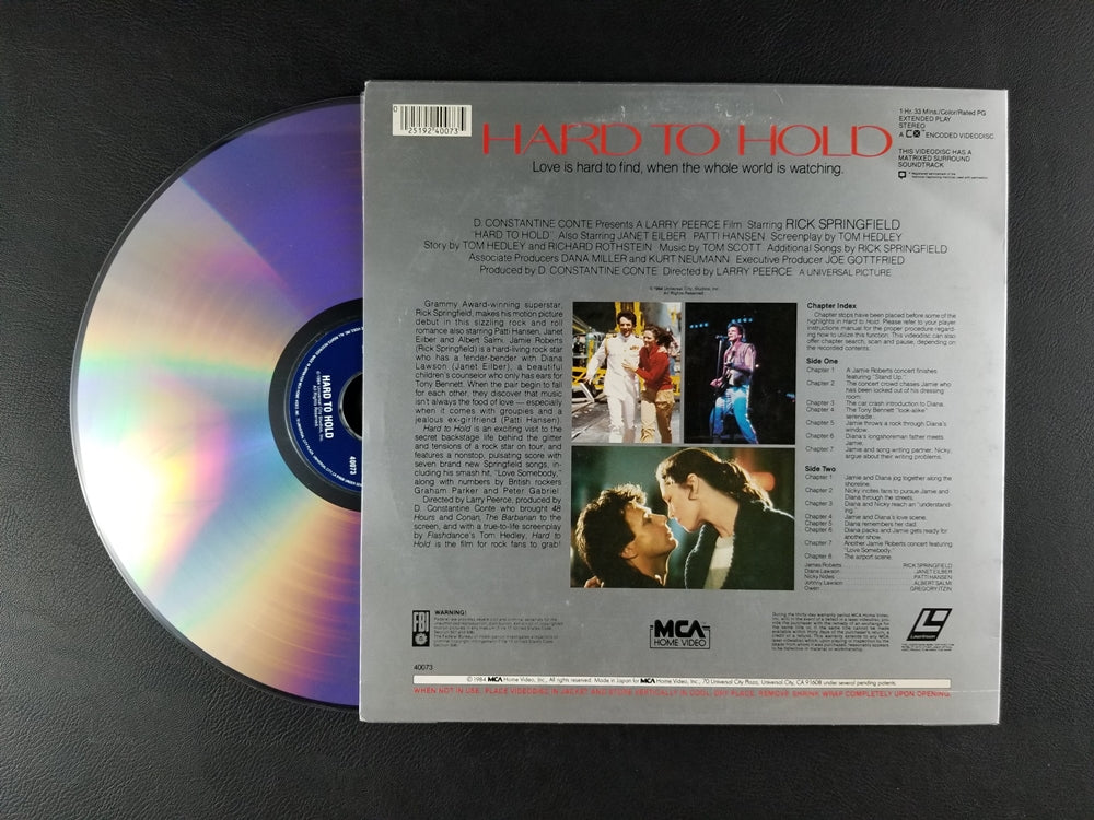 Hard to Hold (1984, Laserdisc)
