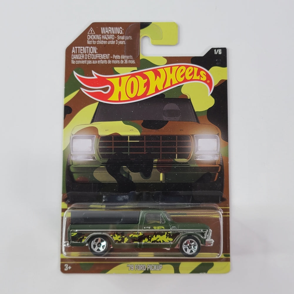 Hot Wheels - '79 Ford Pickup (Matte Dark Olive Green) [Walmart Exclusive]