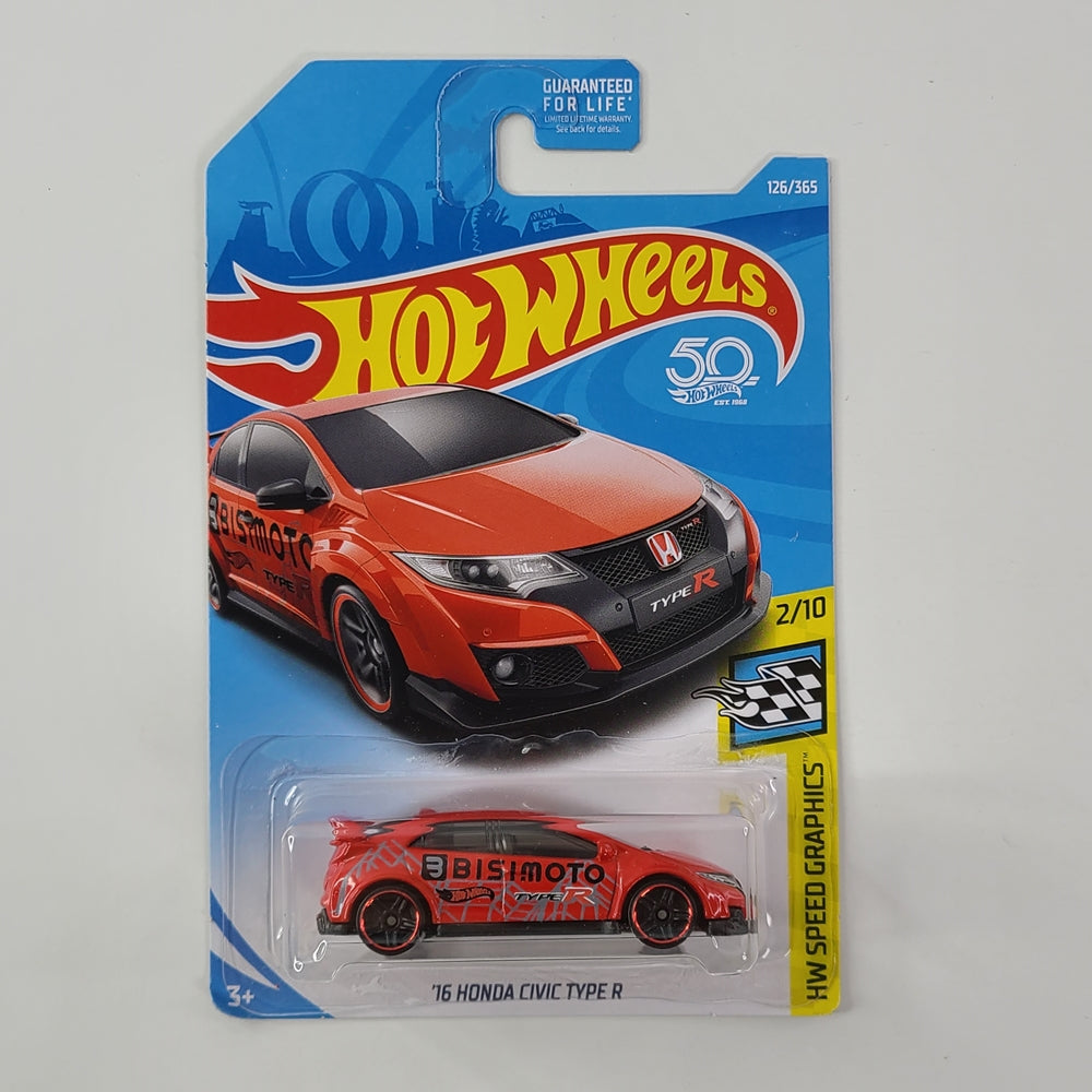 Hot Wheels - '16 Honda Civic Type R (Red) [HW Speed Graphics Mini Collection (2018) - 2/10]