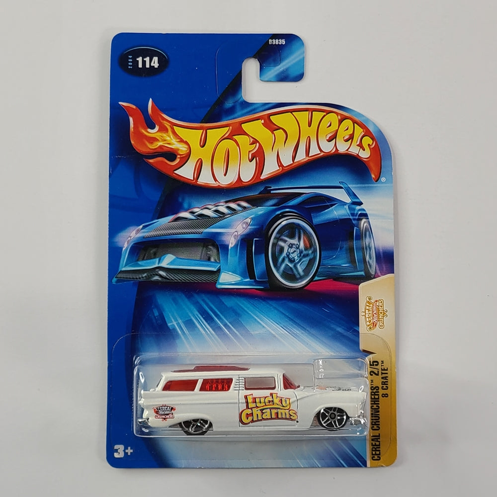 Hot Wheels - 8 Crate (White) [Cereal Crunchers Series (2004) - 2/5] [Lucky Charms]