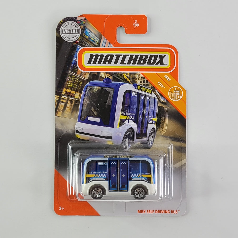 Matchbox - MBX Self-Driving Bus (White)