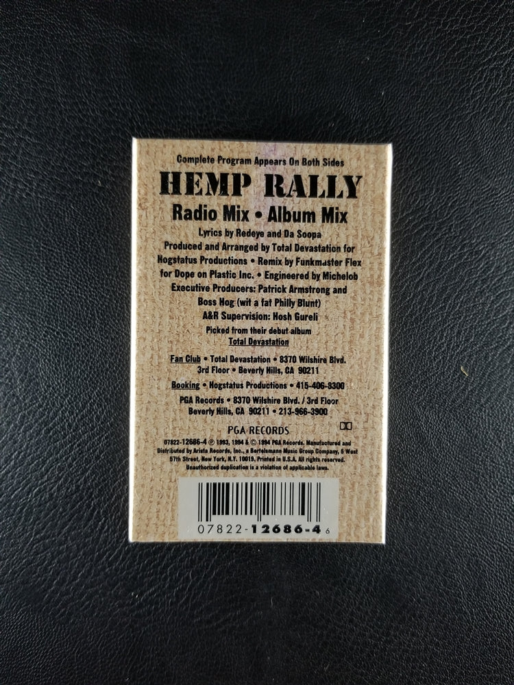 Total Devastation - Hemp Rally (1994, Cassette Single) [SEALED]