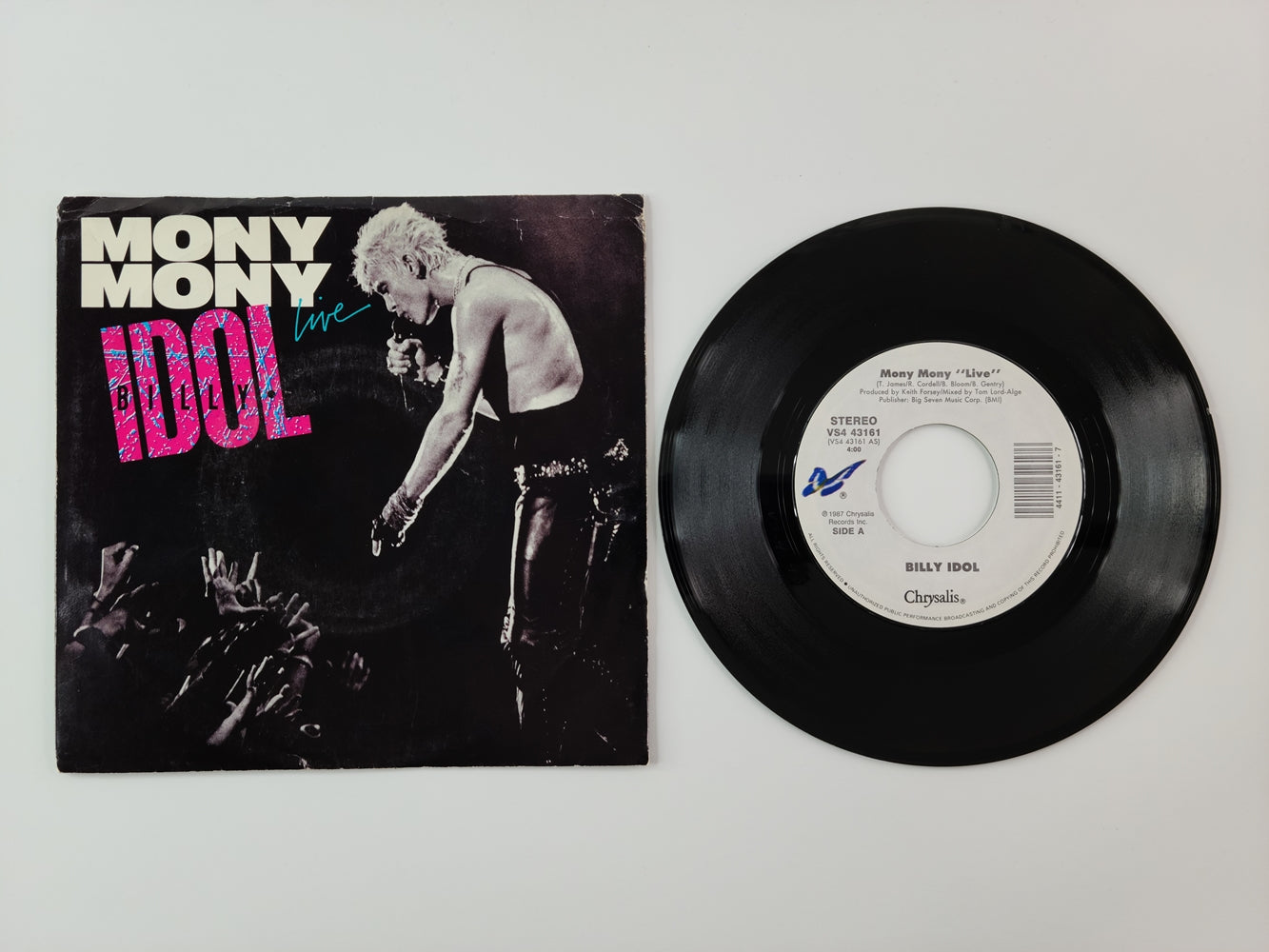 Billy Idol - Mony Mony (Live) (1987, 7'' Single)