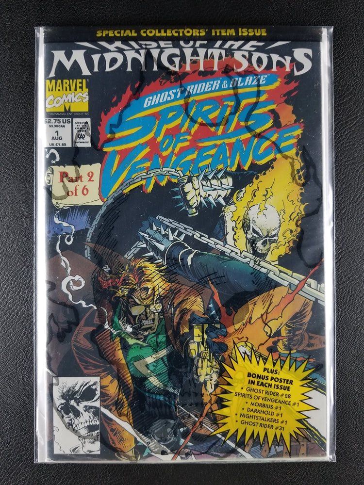 Ghost Rider/Blaze: Spirits of Vengeance #1P (Marvel, August 1992)