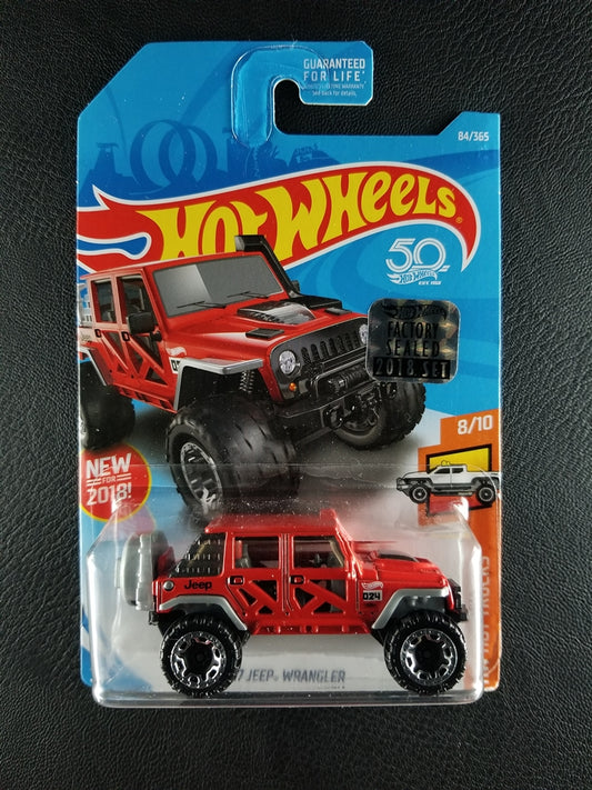 Hot Wheels - '17 Jeep Wrangler (Red) [Factory Sealed 2018 Set]