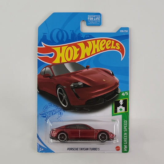 Hot Wheels - Porsche Taycan Turbo S (Metalflake Dark Red)