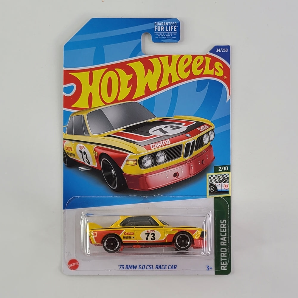 Hot Wheels - '73 BMW 3.0 CSL Race Car (Yellow)