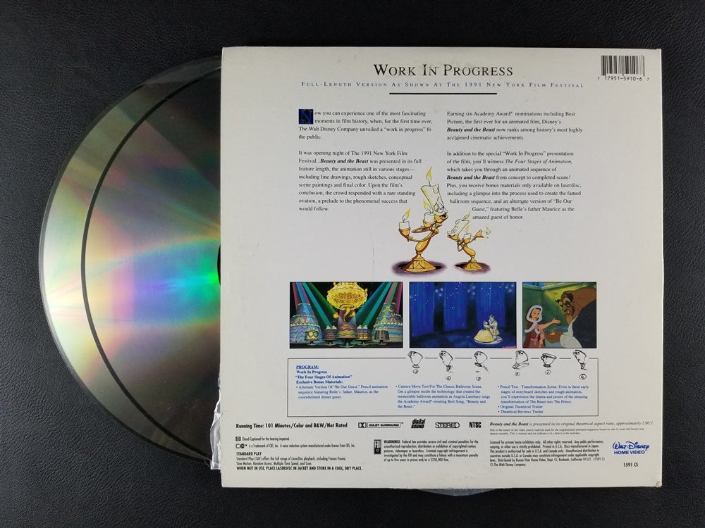 Beauty and the Beast [Work in Progress Version] (1992, Laserdisc)