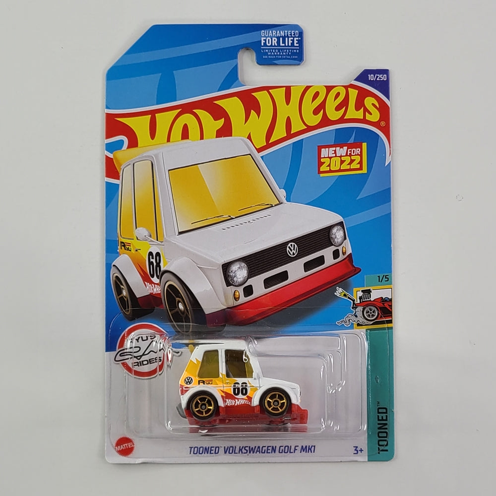 Hot Wheels - Tooned Volkswagen Golf Mk1 (White) – Throwback Collectibles