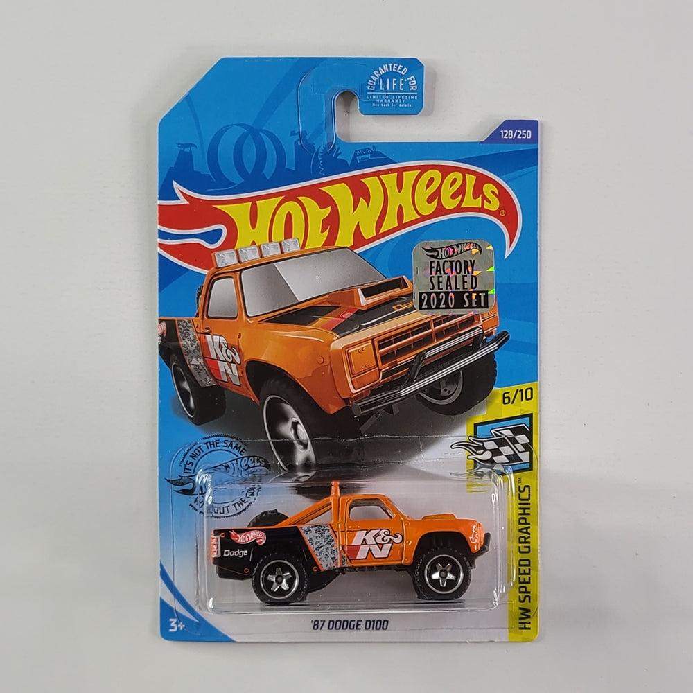 Hot Wheels - '87 Dodge D100 (Orange)