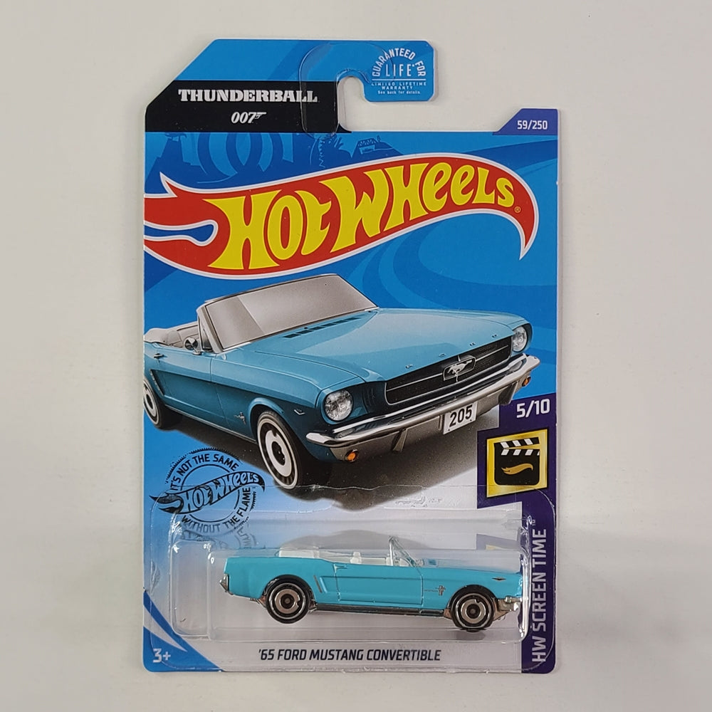 Hot Wheels - '65 Ford Mustang Convertible (Light Blue)