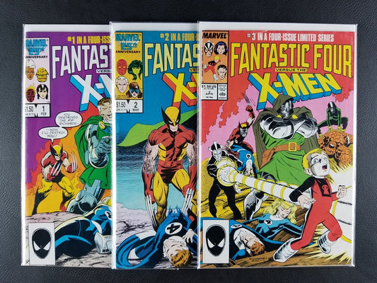 Fantastic Four vs. X-Men #1-3 Set (Marvel, 1987)