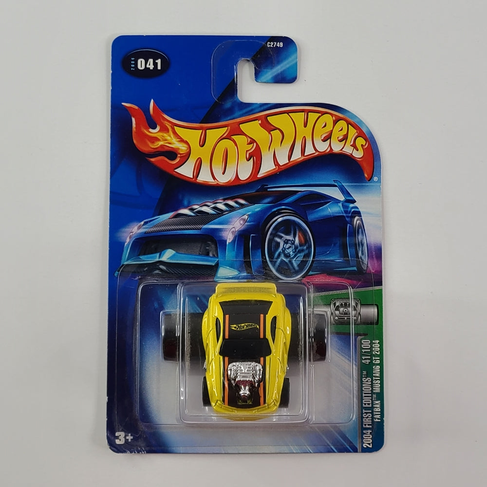 Hot Wheels - Mustang GT 2004 (Pearl Yellow) [2004 First Editions: Fatbax - 41/100]