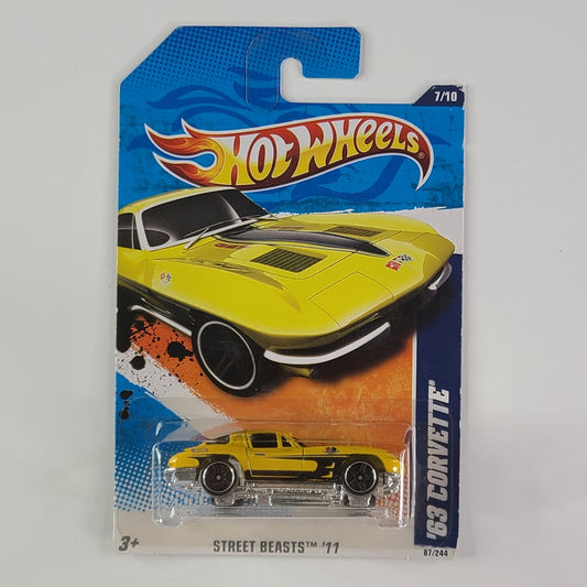 Hot Wheels - '63 Corvette (Yellow)