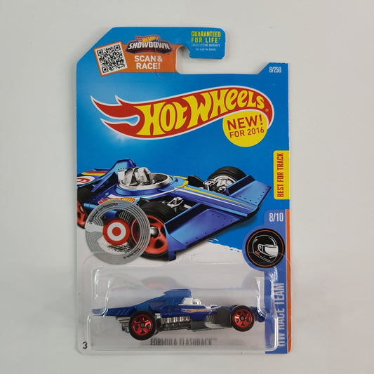 Hot Wheels - Formula Flashback (Metalflake Blue) [HW Race Team Mini Collection (2016) - 8/10] [New for 2016]