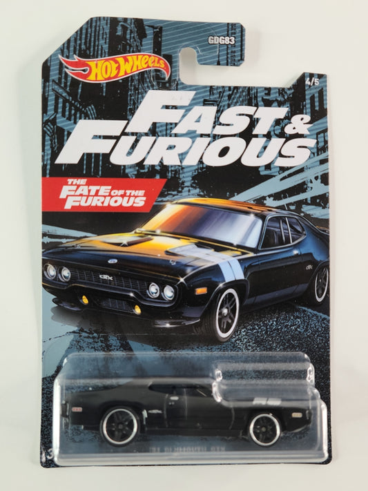 Hot Wheels - '71 Plymouth GTX (Black) [4/5 - 2021 Fast & Furious Series]