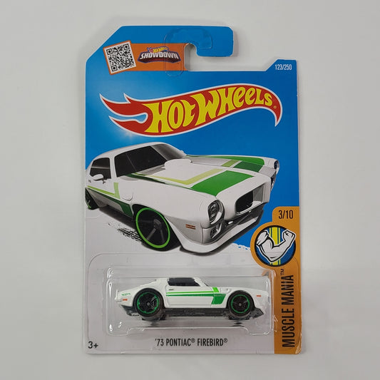 Hot Wheels - '73 Pontiac Firebird (White) [Muscle Mania Mini Collection (2016) - 3/10]