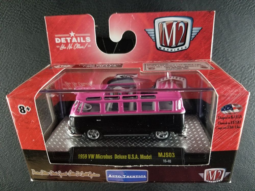 M2 - 1959 VW Microbus Deluxe USA Model (Pink/Black) [Ltd. Ed. - 1 of 1600]