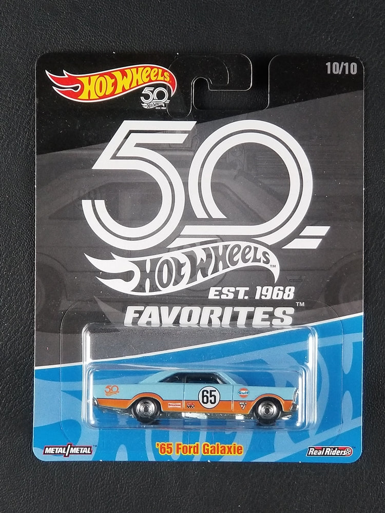 Hot Wheels Real Riders - '65 Ford Galaxie (Blue) [10/10 - Hot Wheels 50th Anniversary Favorites]