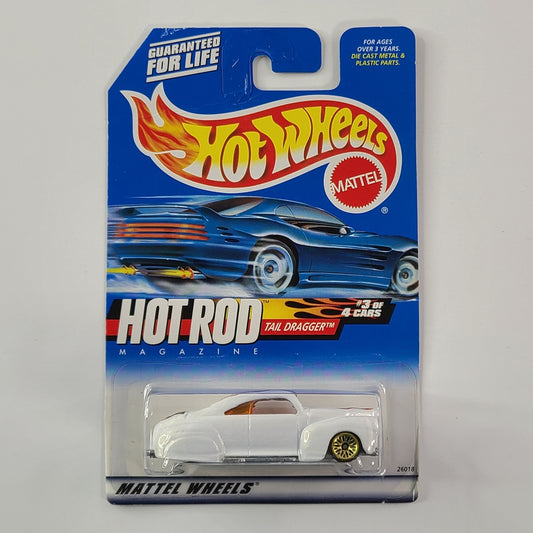 Hot Wheels - Tail Dragger (Pearl White) [Hot Rod Magazine Series (2000) - 3/4]