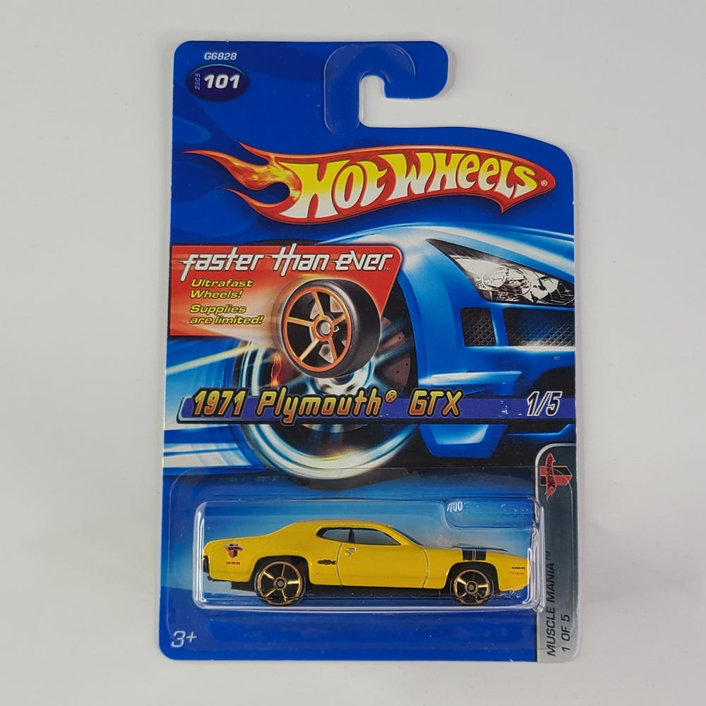 Hot Wheels - 1971 Plymouth GTX (Enamel Yellow)