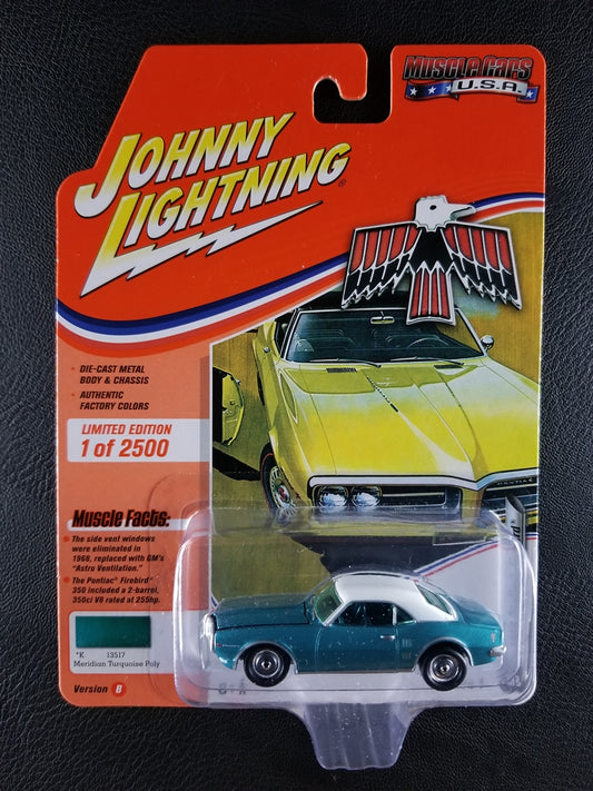 Johnny Lightning - 1968 Pontiac Firebird (Meridian Turquoise Poly) [5/6 - Muscle Cars USA 2020 (Release 1) [Version B]; Limited Edition, 1 of 2500]