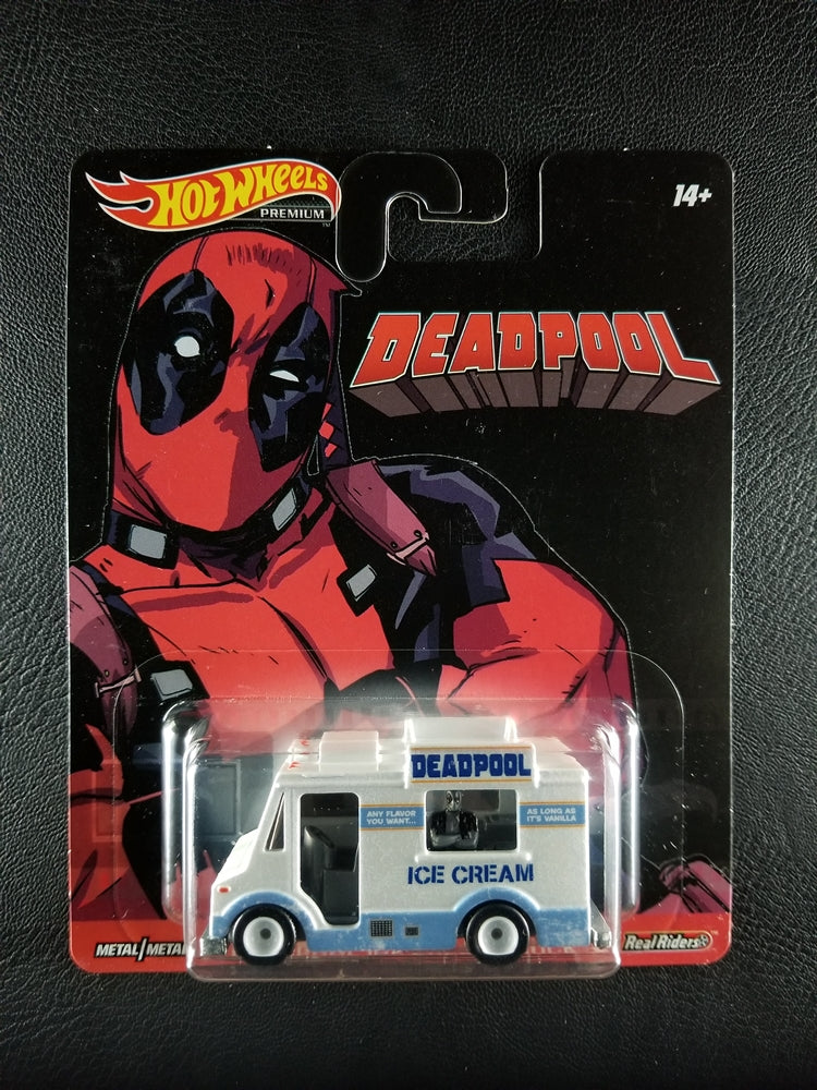 Hot Wheels Real Riders - Deadpool Ice Cream Truck (White)