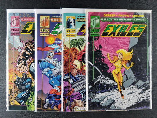 Exiles [1st Series] #1A, 2, 3, 4 Set (Malibu, 1993)