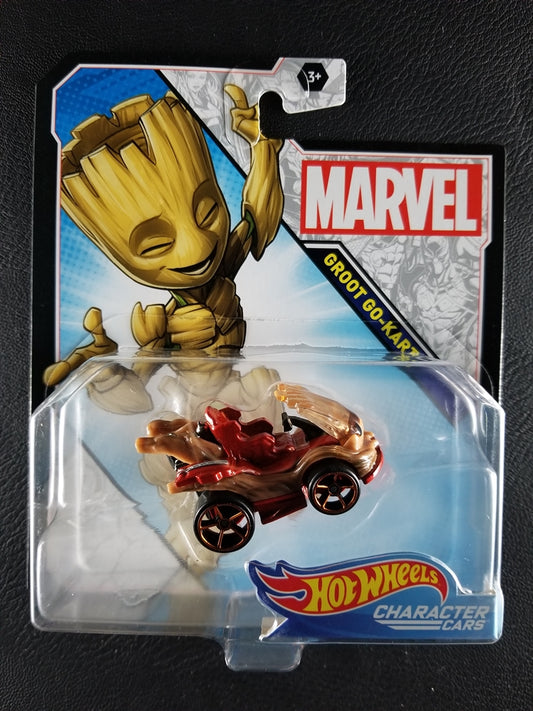 Hot Wheels Character Cars - Groot Go-Kart (Red/Tan)