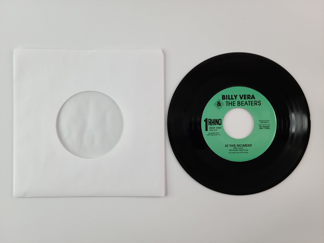 Billy Vera & the Beaters - At This Moment (1986, 7'' Single)