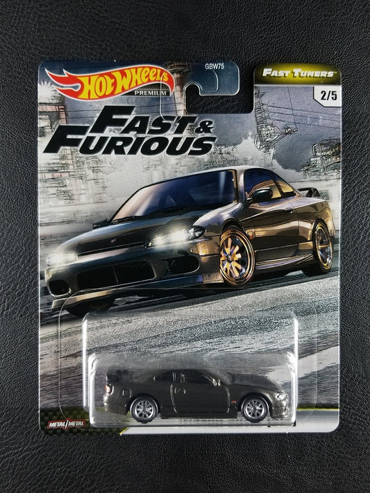 Hot Wheels Premium - Nissan Silvia (S15) (Black) [2/5 - 2020 HW Fast & Furious: Fast Tuners]