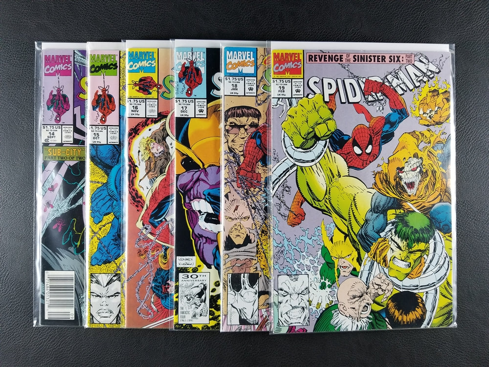 Spider-Man [1990] #14-19 Set (Marvel, 1991-92)