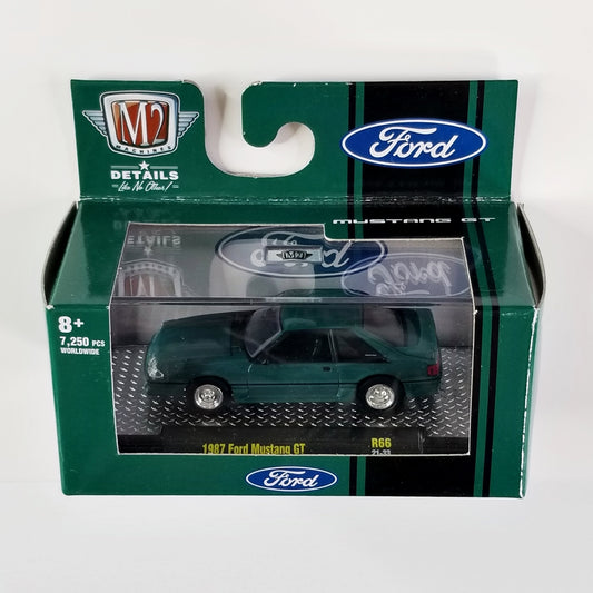 M2 - 1987 Ford Mustang GT (Green) [7,250 Pieces Worldwide]