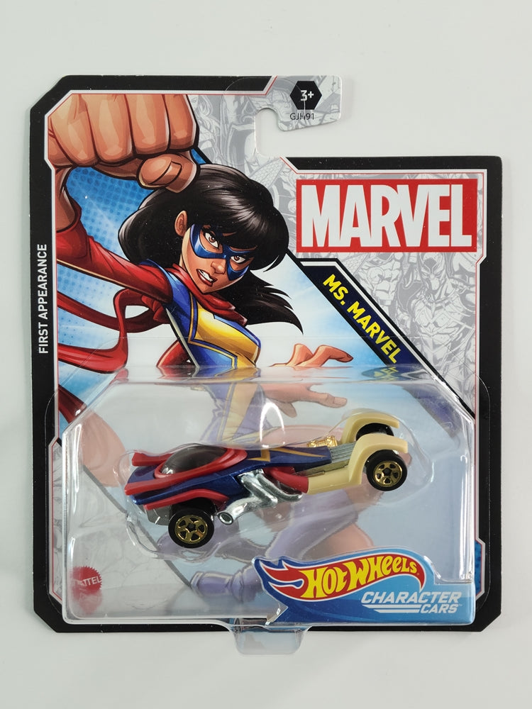 Hot Wheels Character Cars - Ms. Marvel (Dark Blue/Red)