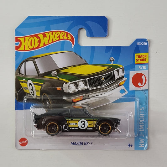 Hot Wheels - Mazda RX-3 (Black) [Short Card]