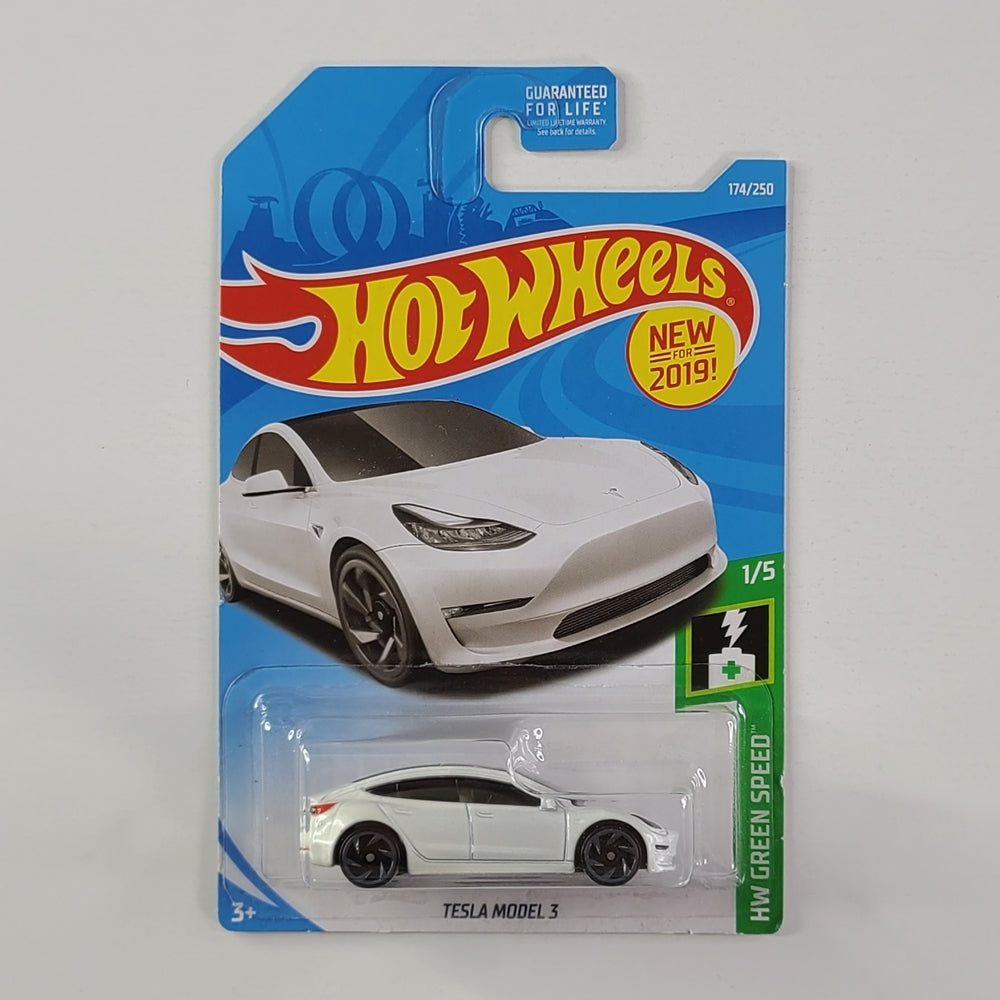 Hot Wheels - Tesla Model 3 (Pearl White)