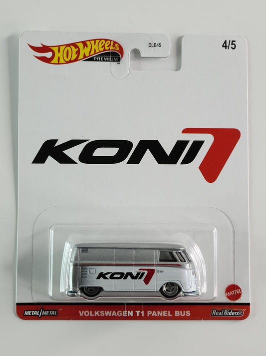 Hot Wheels Premium - Volkswagen T1 Panel Bus (Metalflake Silver) [2021 Pop Culture: Speed Shop Garage - 4/5]