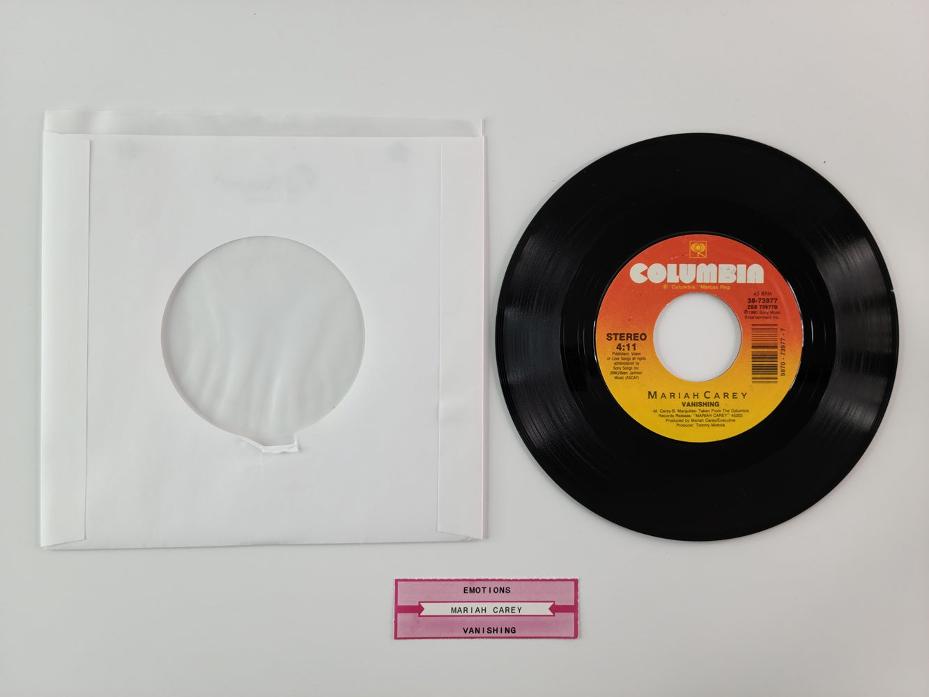 Mariah Carey - Emotions (1991, 7'' Single)