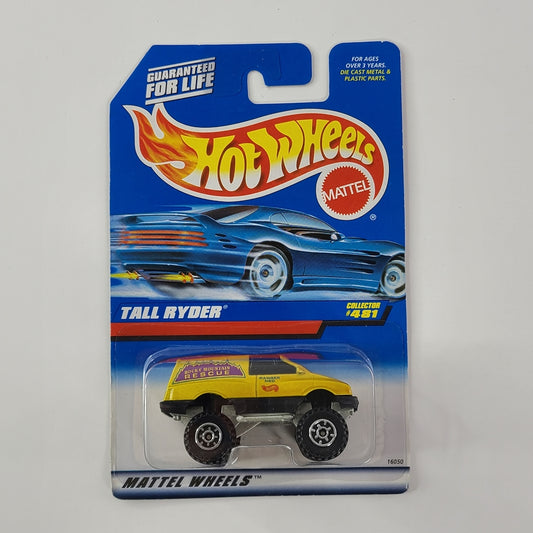 Hot Wheels - Tall Ryder (Yellow) [Mainline (1996) - #451] [1998 Card]